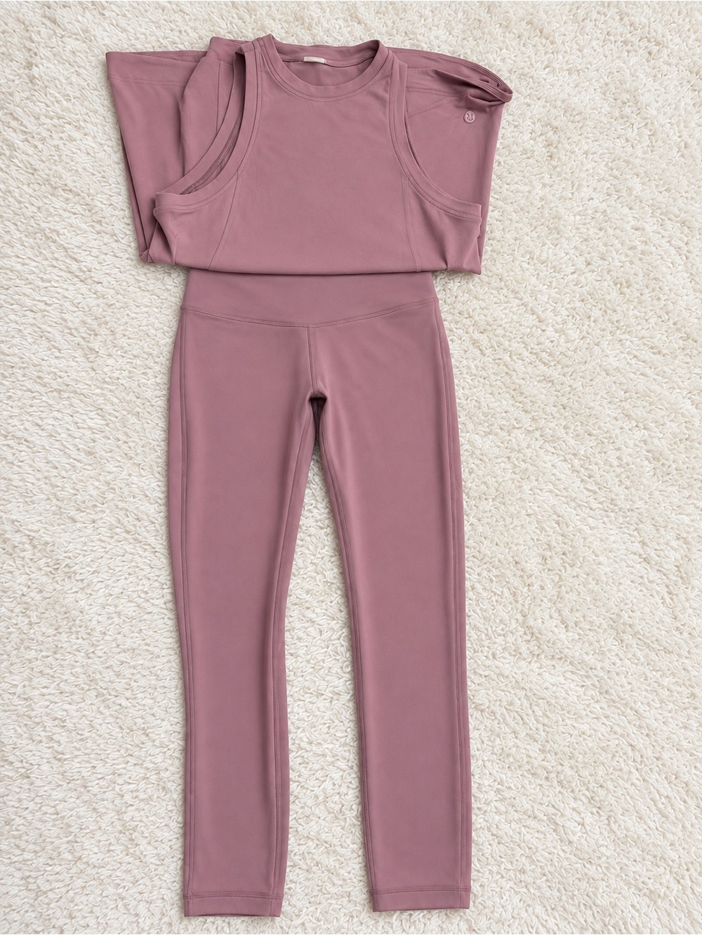 Lululemon Align™ High-Rise
Pant 25" and Long Cotton Crewneck Tank Top